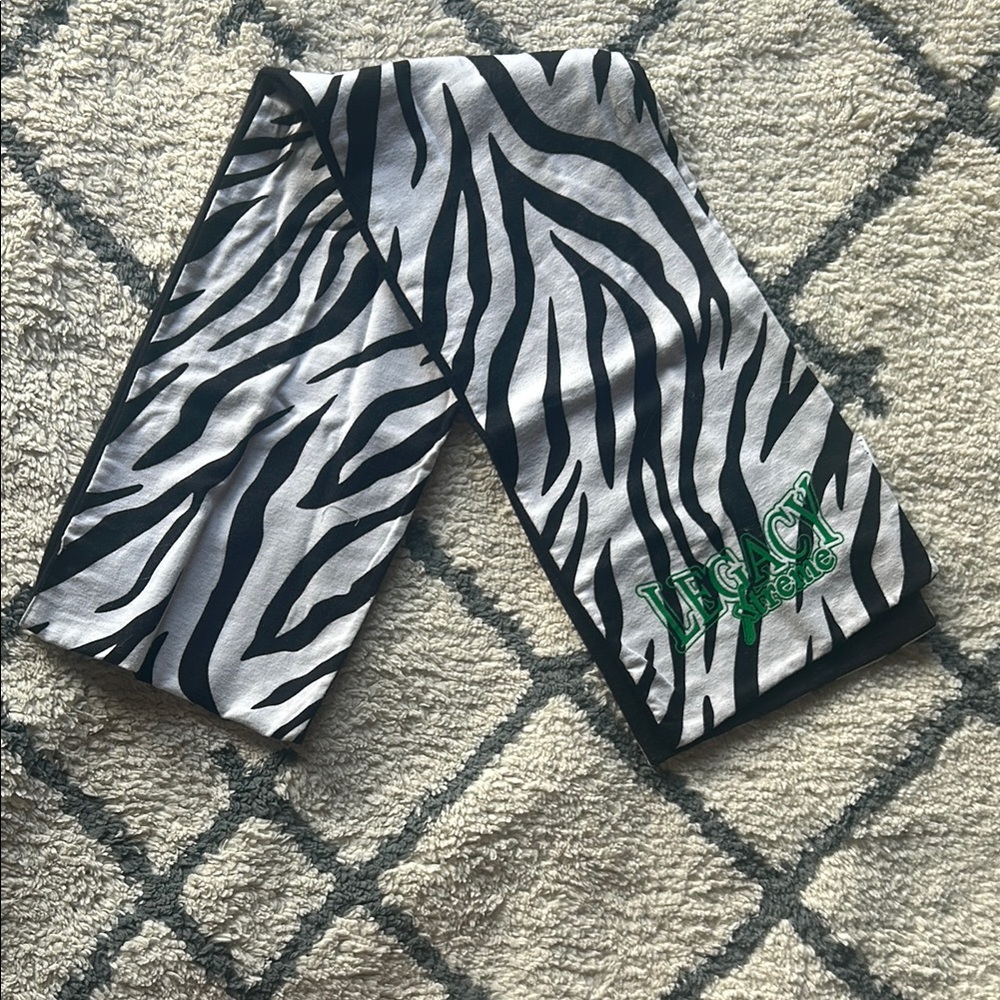 Legacy Zebra Print Scarf - Black and White